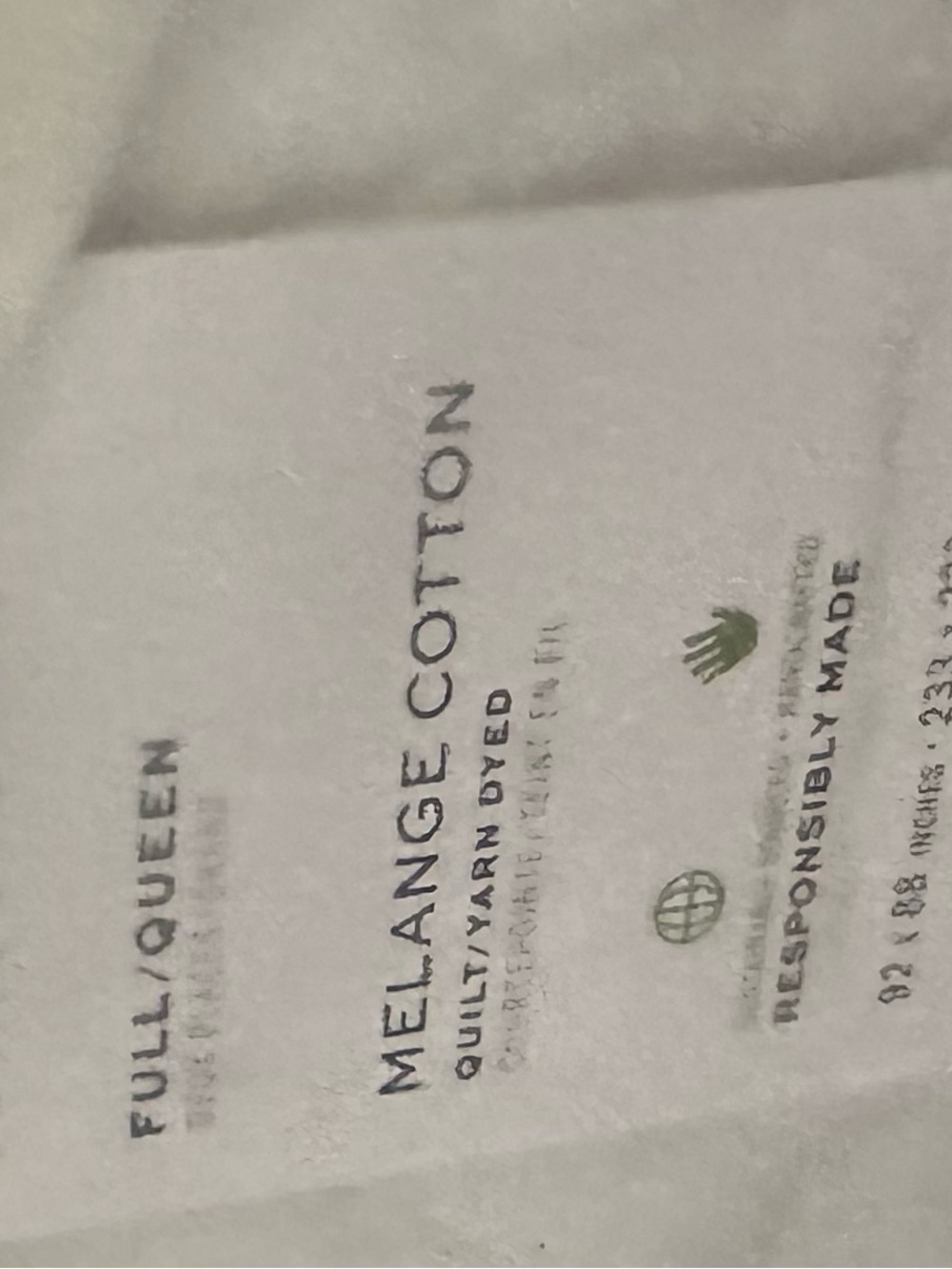 Pottery Barn Melange Cotton Quilt - white